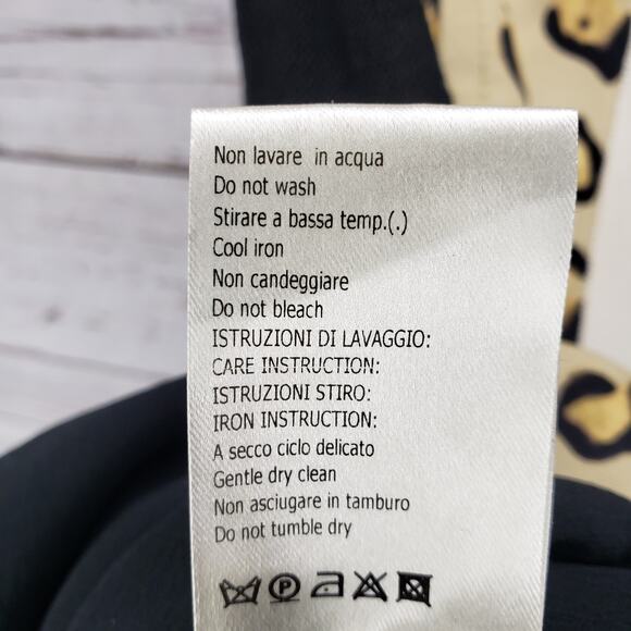 Giambattista Valli Paris Women's Linen Silk Color Block Sheath Dress Size 44 - Picture 11 of 13